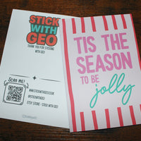 Load image into Gallery viewer, Tis the Season to Be Jolly – A5 Matte Christmas Card
