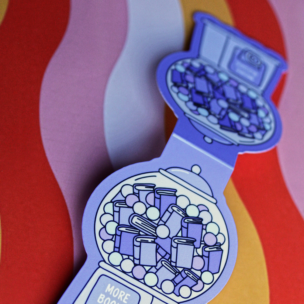 Book Lover Magnetic Bookmark: More Book - GumBall Machine