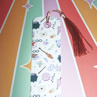 Load image into Gallery viewer, Magic-Inspired Wizard Bookmark with Tassel – Matte Finish
