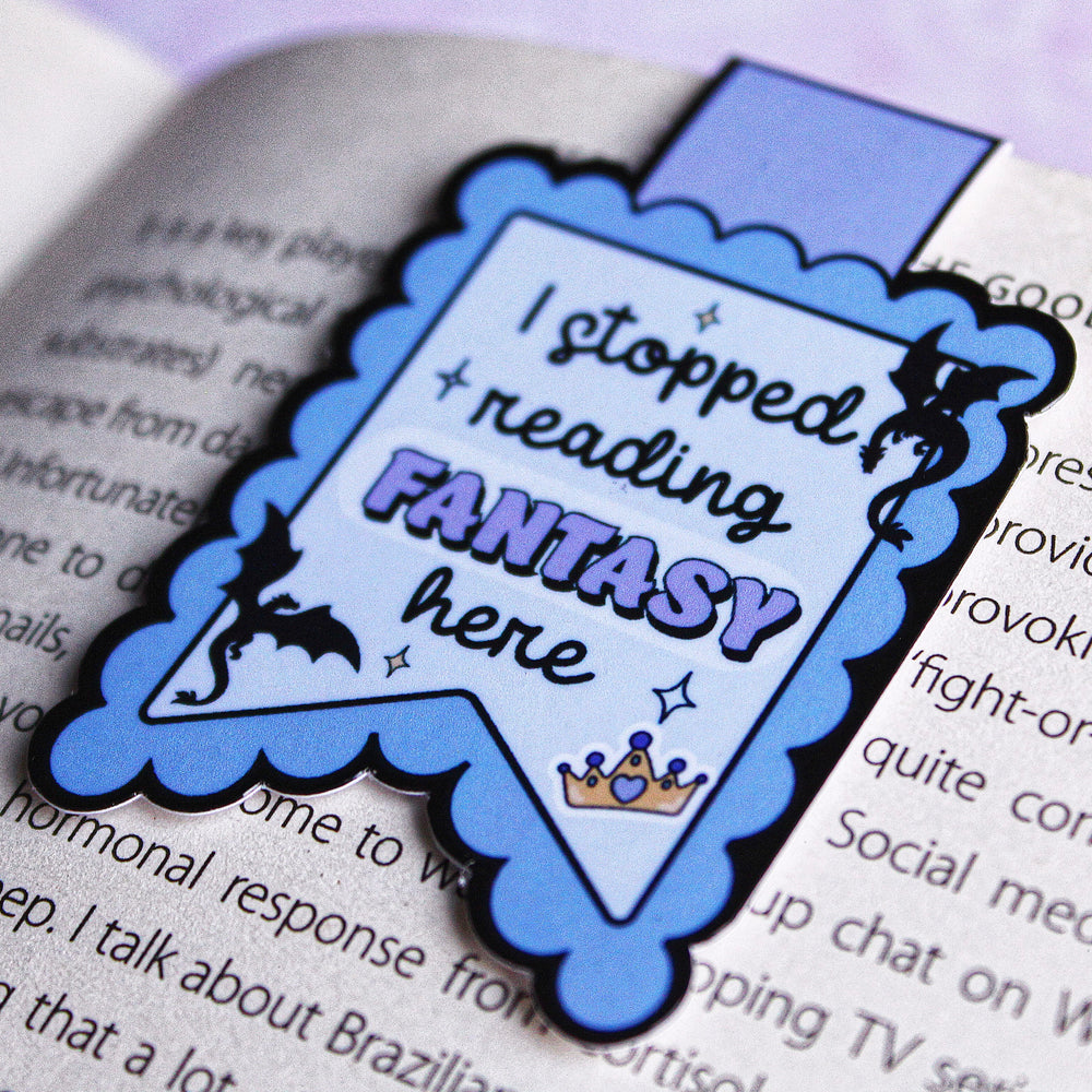 I Stopped Reading Here Magnetic Bookmarks Bundle, Set of 6 | Gloss Finish | Book Lover Gift | Cute Aesthetic Bookish Accessories | Stick With Geo