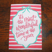 Load image into Gallery viewer, It’s the Most Wonderful Time of the Year – A5 Matte Christmas Card
