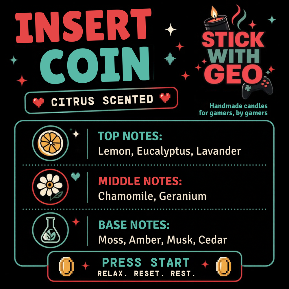 Large Candle - Insert Coin