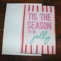 Load image into Gallery viewer, Tis the Season to Be Jolly – A5 Matte Christmas Card
