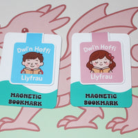 Load image into Gallery viewer, Dwi’n Hoffi Llyfrau – Welsh Magnetic Bookmark
