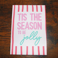 Load image into Gallery viewer, Tis the Season to Be Jolly – A5 Matte Christmas Card
