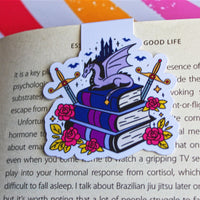 Load image into Gallery viewer, Book Lover Magnetic Bookmark: Fantasy Books
