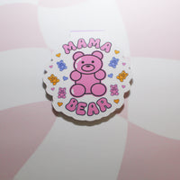 Load image into Gallery viewer, Mama Bear Magnetic Bookmark – Cute Pastel Bear Design | Matte Finish | Perfect for Mums &amp; Gifts
