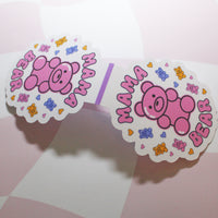 Load image into Gallery viewer, Mama Bear Magnetic Bookmark – Cute Pastel Bear Design | Matte Finish | Perfect for Mums &amp; Gifts
