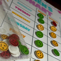 Load image into Gallery viewer, Personalized Kids Behavior Chart: Traffic Light Smiley System
