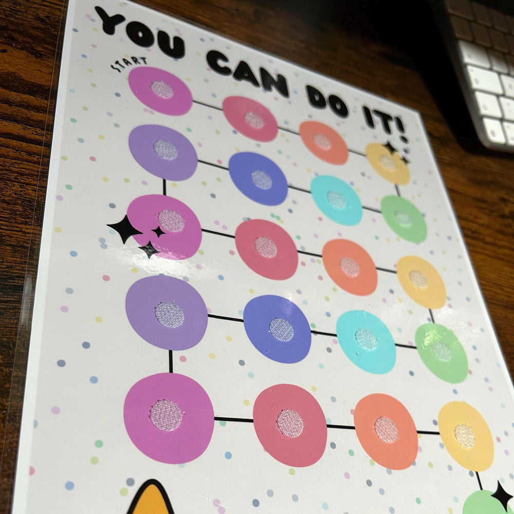Star Reward Chart for Kids: Positive Behavior Tracker, A4 Laminated