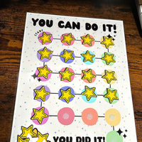 Load image into Gallery viewer, Star Reward Chart for Kids: Positive Behavior Tracker, A4 Laminated
