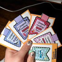 Load image into Gallery viewer, I Stopped Reading Here Magnetic Bookmarks Bundle, Set of 6 | Gloss Finish | Book Lover Gift | Cute Aesthetic Bookish Accessories | Stick With Geo
