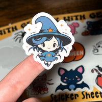 Load image into Gallery viewer, Halloween Waterproof Vinyl Stickers Sheets: Laptop, Water Bottle, Scrapbook (Set of 2)
